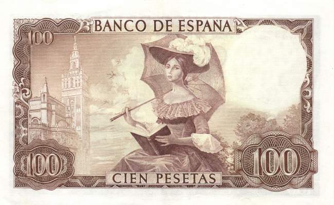 100 Pesetas 19.11.1965